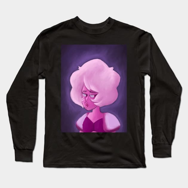 Pink Diamond Long Sleeve T-Shirt by Rabbott